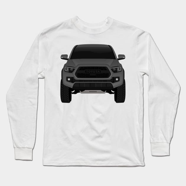 Toyota Tacoma DARK-GREY Long Sleeve T-Shirt by VENZ0LIC